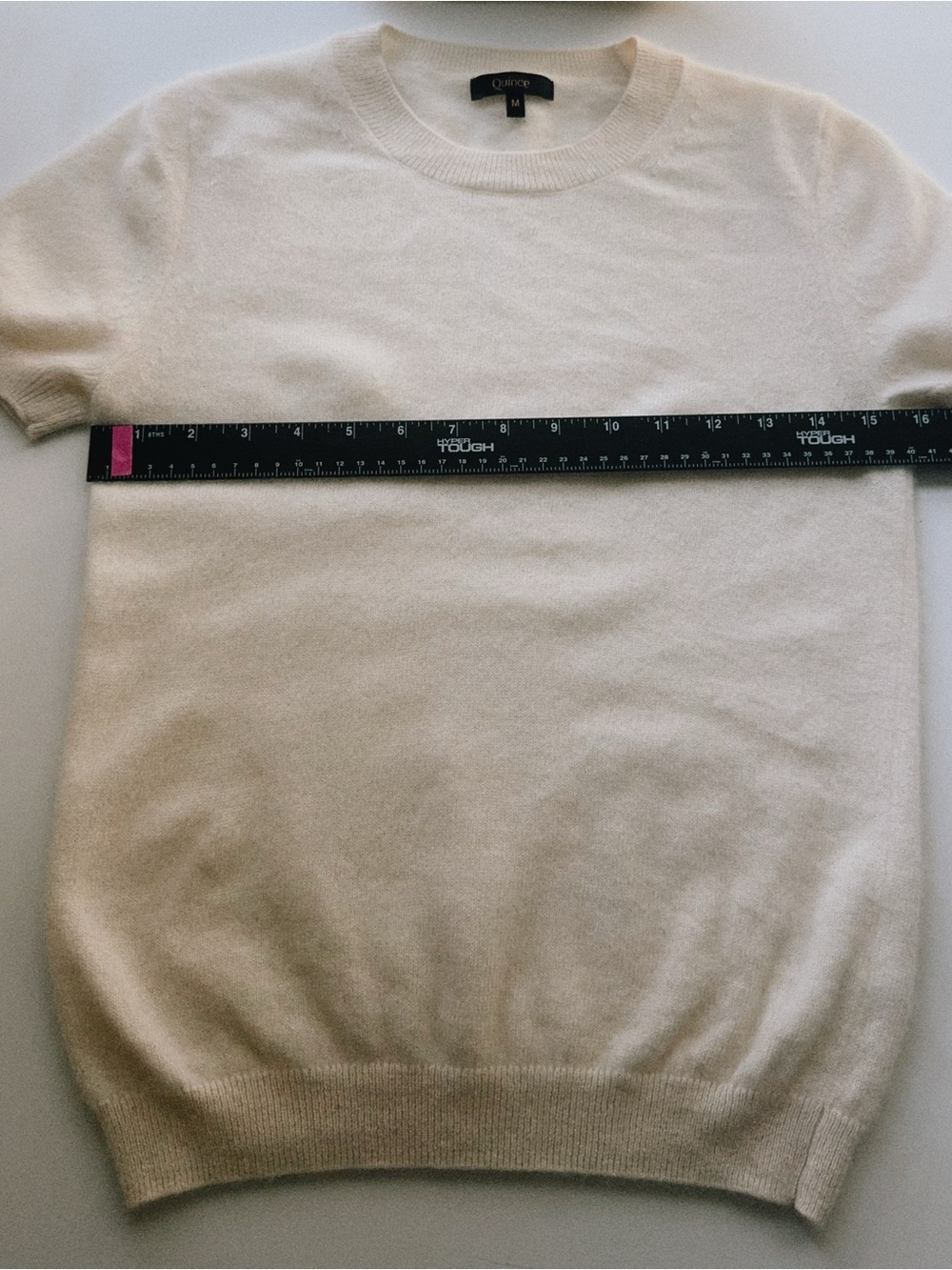 🤍☁️ Quince Ivory 100% Cashmere Puff Sleeve Sweater - Picture 5 of 6